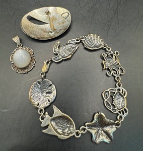 Lot of Three Sterling Jewelry Items