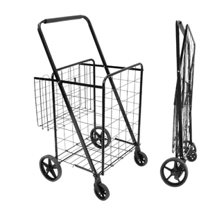 lot 210 image: 4-Wheel Rolling Utility Shopping Cart