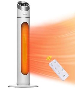 lot 133 image: Space Heater for Large Room, 34 Tower Heater with Remote, 1500W Space Heater