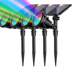 lot 139 image: ROSHWEY Solar Outdoor Lights Waterproof, 9 Lighting Modes