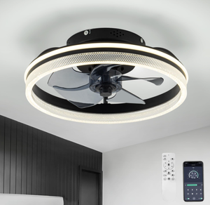 lot 189 image: AOMOHK Modern Ceiling Fans with Lights and Remote
