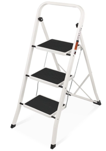 lot 220 image: 3 Step Ladder, SPIEEK Folding Step Stool with Wide Anti-Slip Pedal