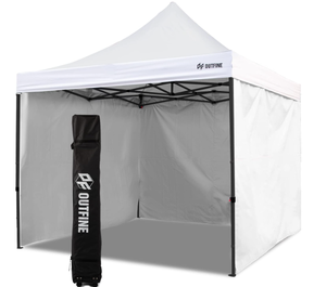 lot 233 image: OUTFINE Canopy Pop Up Commercial Canopy Tent with 3 Side Walls Instant Shade