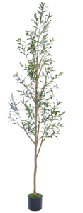 lot 235 image: Olive Tree Tall Skinny Artificial Plants for Home Indoor
