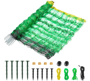 lot 69 image: Electric Fence Netting PE Net Fencing Kit for Sheep Goats Deer Hogs Dogs Lambs Used in Backyards Farms and Ranches