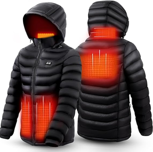 lot 74 image: PLIDINNA Heated Jacket for Women and Men with 7.4V Battery Pack, 4 Heated Zones 2XL