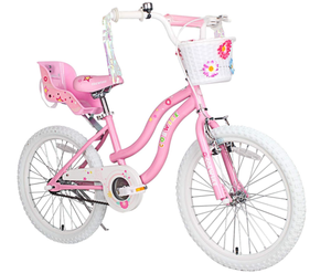lot 82 image: COEWSKE Kids Bike Steel Frame Children Bicycle Little Princess Style 12-14-16-18-20 Inch with Training Wheel