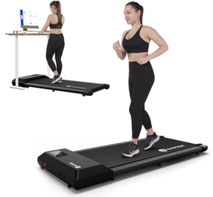 lot 100 image: Walking Pad 2 in 1 Under Desk Treadmill, 2.5HP Low Noise Walking Pad Running Jogging Machine