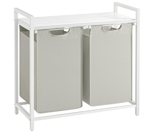 lot 429 image: VASAGLE Laundry Hamper, Laundry Basket, Laundry Sorter with 2 Pull-Out and Removable Bags