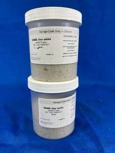 lot 118 image: 2 - 16oz. SAND, Fine White Quartz Silica SiO CAS 14808-60-7