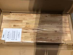 HARDWOOD REFLECTIONS The Quick Bench 4 ft. Folding Workbench UV Finish Customer Returns See Pictures