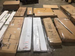Pallet of Assorted Flooring Furniture and More various Models and Conditions Customer Returns See Pictures