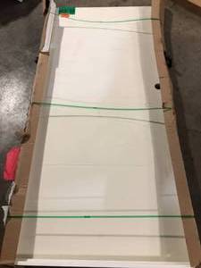 32 in. x 80 in. Right-Hand Hollow Core Primed Composite Single Prehung Interior Door by JELD-WEN  Customer Returns See Pictures