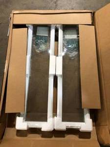 Rain 8 in. x 36 in. x 1 in. with White Frame 12 View Side Lite by ODL  Customer Returns See Pictures