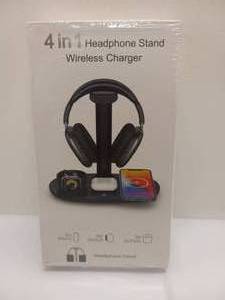 NEW 4-IN-1 HEADPHONE STAND WITH WIRELESS CHARGER