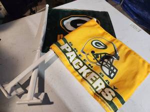 lot 38 image: Green Bay Packers Window Flags