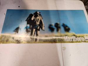 lot 42 image: Vintage Marlboro Man Sign