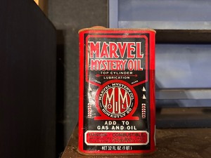 lot 179 image: Vintage Can of Marvel Mystery Oil
