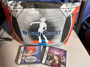lot 185 image: Nintendo DS Stay Coll Dance Dance Revolution Mat, Little Mermaid Game and Victorious Game