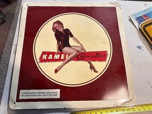 lot 320 image: Vintage R.J.Reynolds 1998 Kamel Cigarettes Metal Advertising Sign