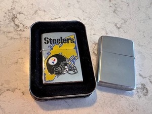 lot 236 image: 1996 Zippo NFL Steelers Lighter and Zippo Lighter