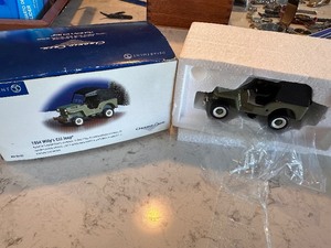 lot 257 image: Department 56 1954 Willys CJ3 Jeep Collectible