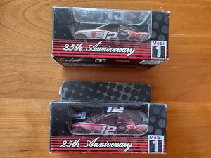 lot 266 image: Two 25th Anniversary Mobil 1 12 Jeremy Mayfield Cars, NIB