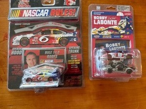 lot 267 image: Nascar Rules #6 Mark Martin Limited Edition NIB and #18 Bobby Labonte Interstate Cars
