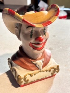 lot 96A image: Vintage 1979 Ezra Brooks Porcelain Decanter Cowboy