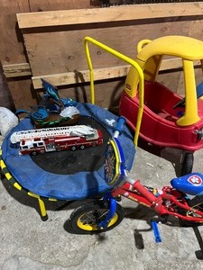 Lot of Toys  Tramp  Little Tikes Car  Slide   Bike