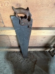 vintage hand saw