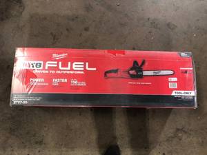 lot 4 image: Milwaukee M18 FUEL 16 in. 18-Volt Lithium-Ion Brushless Battery Chainsaw (Tool-Only)  Customer Returns See Pictures