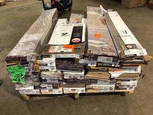lot 5 image: Pallet of Mixed Assorted Flooring Various Models and Conditions  Customer Returns See Pictures