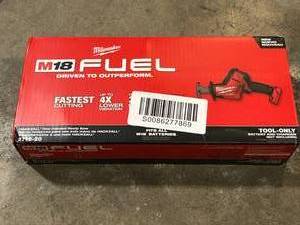 lot 39 image: Milwaukee M18 FUEL 18V Lithium-Ion Brushless Cordless HACKZALL Reciprocating Saw (Tool-Only)  Customer Returns See Pictures