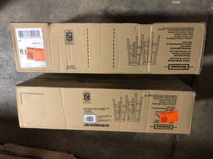 lot 47 image: Lot of 2  WINSOME WOOD Element 29 in. Black Bar Stools (Set of 2) Customer Returns See Pictures