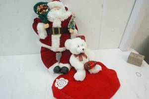 lot 65 image: Santa and Christmas bear