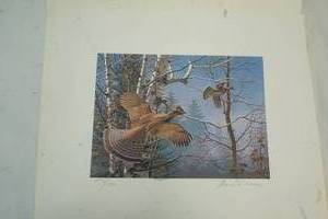 lot 256 image: PaintingPrint The Ruffed Grouse