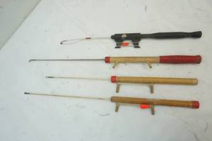 lot 347 image: 4 Ice Fishing Jig stick