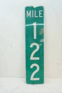 lot 353 image: Mile Marker 122 sign