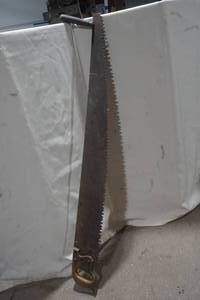 lot 381 image: vintage 2 man saw