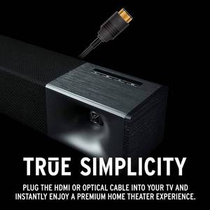 lot 44 image: Klipsch Cinema 400 Sound Bar  8Inch Wireless Subwoofer with HDMIARC Black - Customer Return - Tested Works