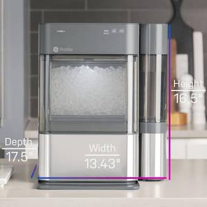 lot 11 image: GE Profile Opal 2.0 Nugget Ice Maker with Side Tank and 4 Additional Filters - New Customer Return Factory Sealed