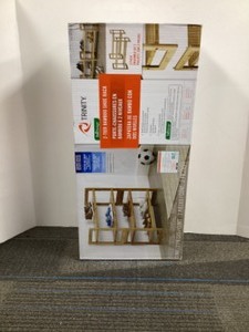 lot 54 image: TRINITY Bamboo 2-tier Shoe Rack, 2-pack