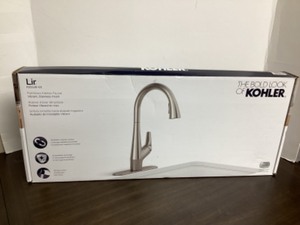 lot 110 image: Unused Like New Customer Return Kohler Lir Pulldown Kitchen Faucet
