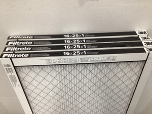 lot 109 image: 4 New 3M Filtrete Premium 2200 Filtration Furnace Filters16x25x1 Furnace Filters Open package