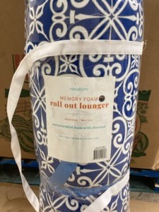 lot 35 image: New Novaform Home Roll-Out Memory Foam Lounger Reversible Twin Size