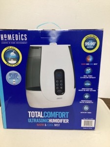 lot 144 image: Like New Open Box Homedics Total Comfort UltraSonic Humidifier - Tested Works