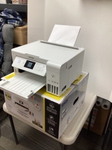 lot 48 image: Epson EcoTank ET-2760 Wireless Color All-in-One Cartridge-Free Supertank Printer with Scanner and Copier - Open Box Like New Tested 