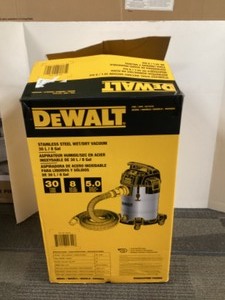 lot 151 image: Dewalt Shop Vac Open Box Customer Return - Like New - Tested Works