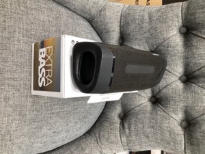 lot 142 image: Sony SRS-XB33 Extra Base Wireless Bluetooth Portable Speaker, IP67 Waterproof & Durable 24 Hour Battery, Party Lights,, Black - Like New Open Box